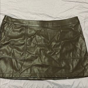 Target Brown Leather Skirt
